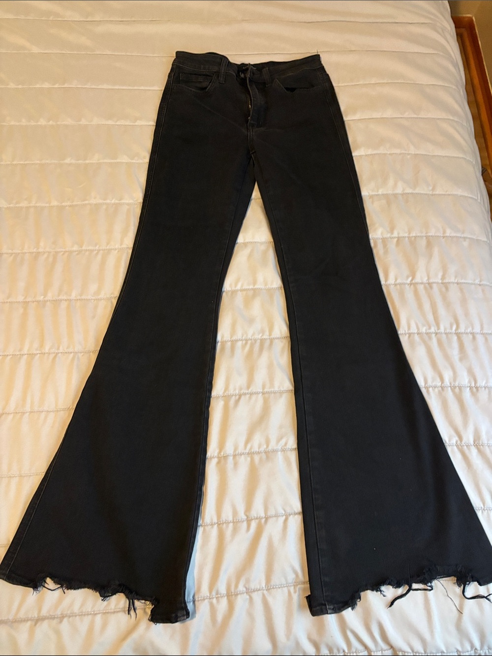 Flying Monkey- Women’s Black Flared Jeans - High Rise Flare